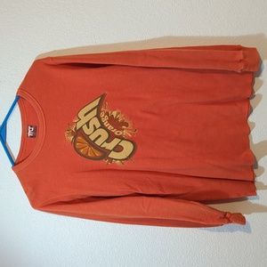 TNT Long Sleeve Thermal Orange Crush Design Long  Sleeve Shirt